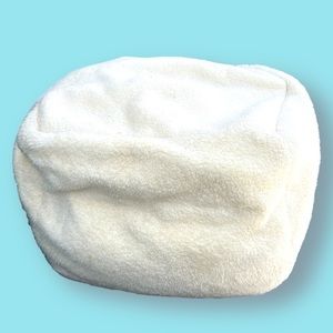 Polar Bear Ivory Oversized Bean Bag Pillow Large Approx 22” x 15” Fun Furniture